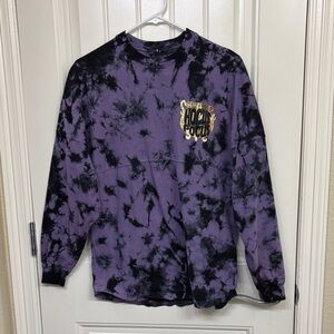 Disney Parks Spirit Jersey Hocus Pocus Purple and Black Tie-Dye Long Sleeve